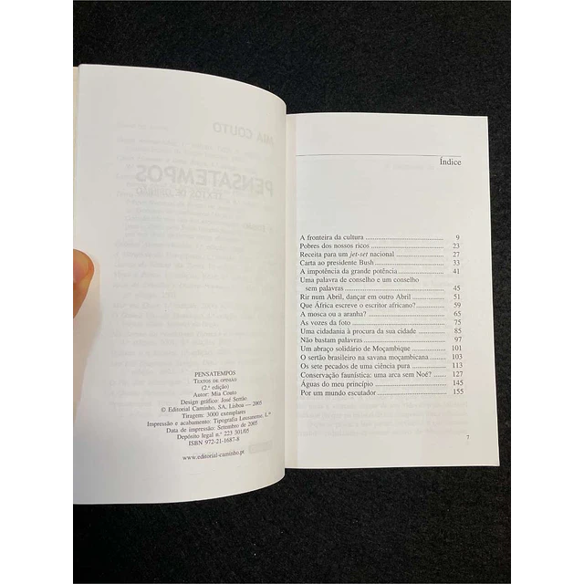 Mia Couto - Pensatempos: Textos de opinião