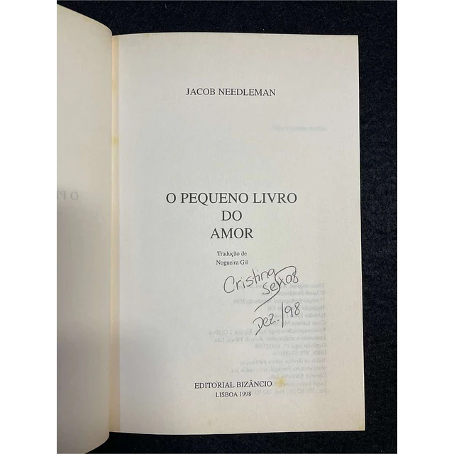Jacob Needleman - O pequeno livro do amor