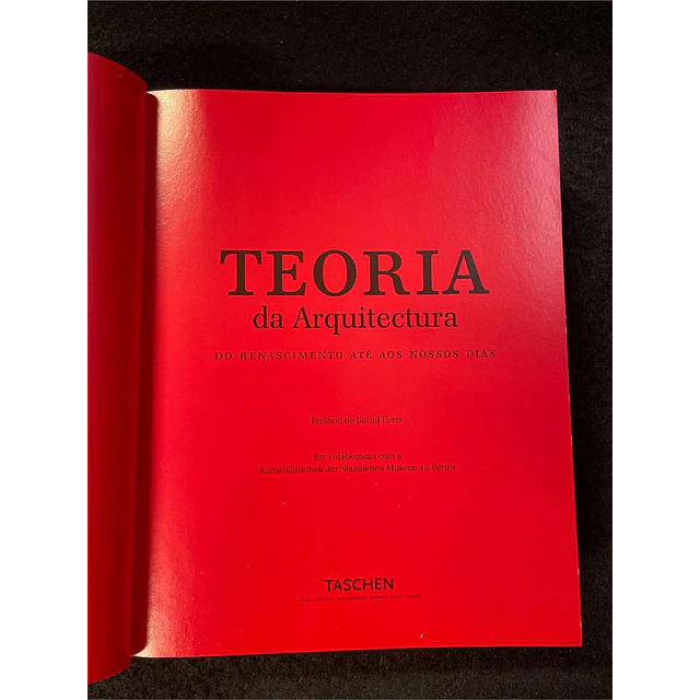 Taschen - Teoria da arquitectura: Do Renascimento aos nossos dias
