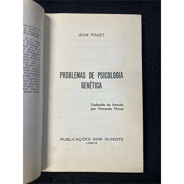 Jean Piaget - Problemas de psicologia genética. Volume 34