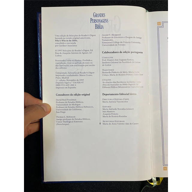 Selecções do Reader's Digest: Grandes personagens da bíblia 