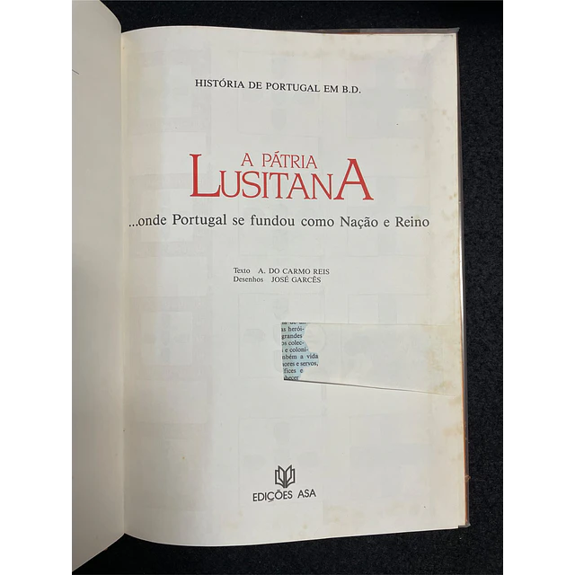 A. do Carmo Reis - A Pátria Lusitana, Vol 1