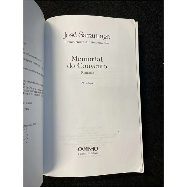 José Saramago - Memorial do convento