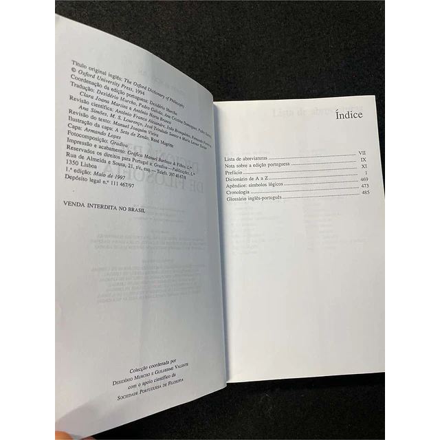 Simon Blackburn - Dicionário de filosofia