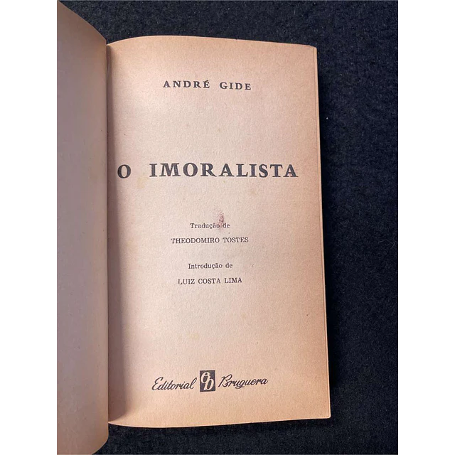 André Gide - O imoralista. LIVRO DE BOLSO