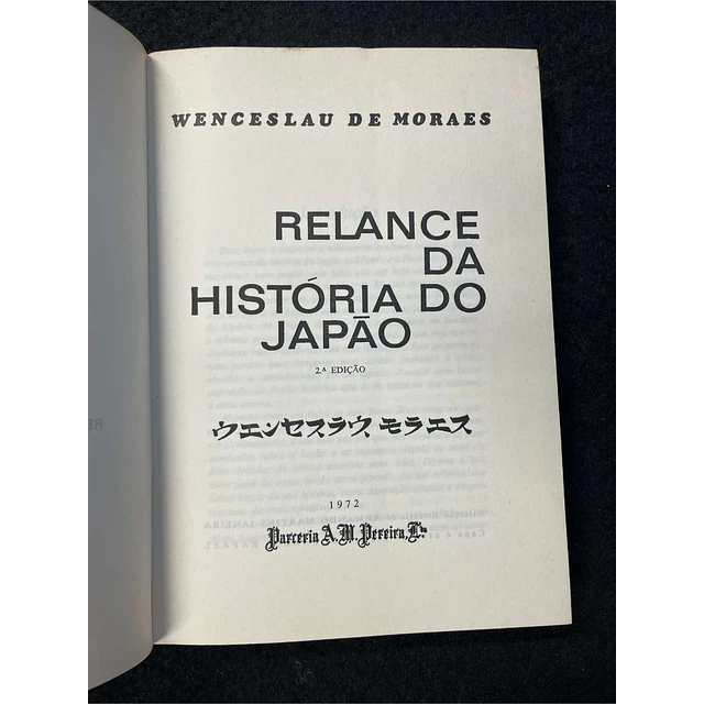 Wenceslau De Moraes - Relance da história do Japão