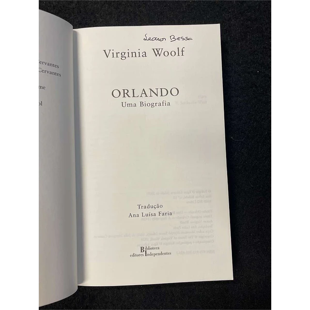 Virginia Woolf - Orlando - uma biografia. LIVRO DE BOLSO 