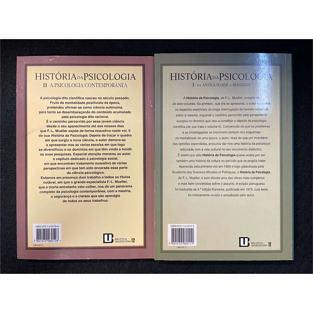 F. L. Mueller - História da psicologia. 2 volumes