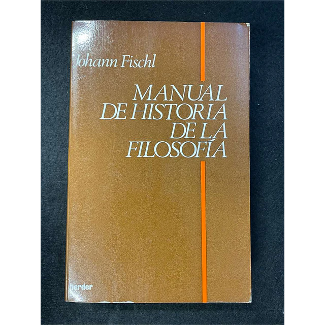 Johann Fischl - Manual de história de la filosofía