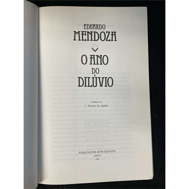 Eduardo Mendoza - O ano do dilúvio. Volume 15