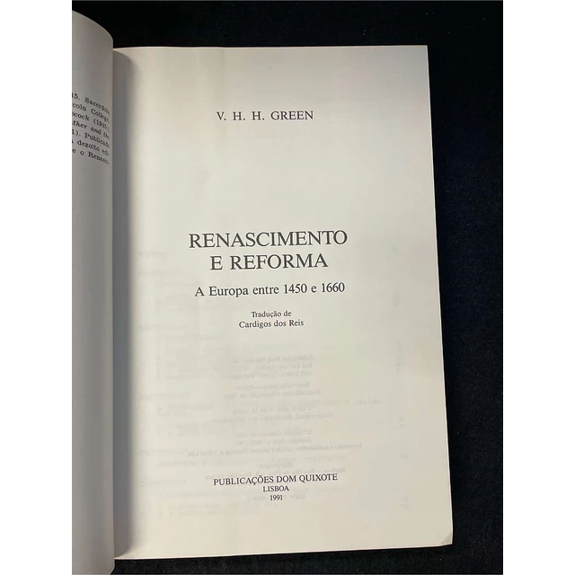 V. H. H. Green - Renascimento e reforma