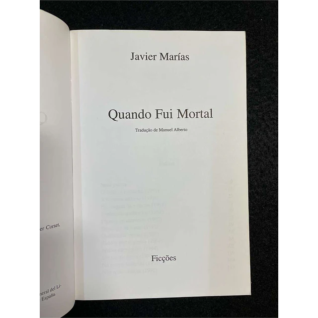 Javier Marías - Quando fui mortal