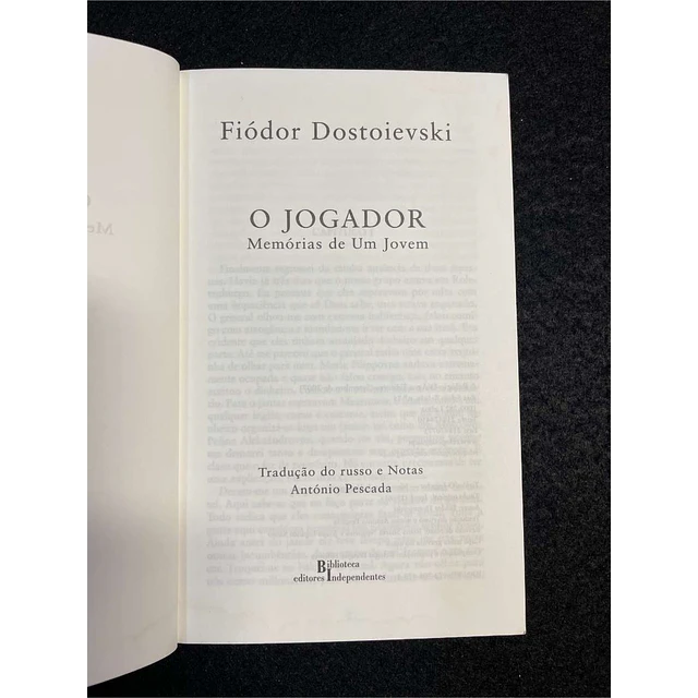 Fiódor Dostoievski - O jogador