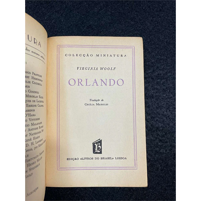 Virgínia Woolf - Orlando. Nº2. LIVRO DE BOLSO