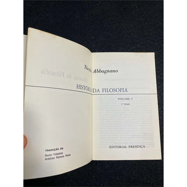 Nicola Abbagnano - História da filosofia. volume V