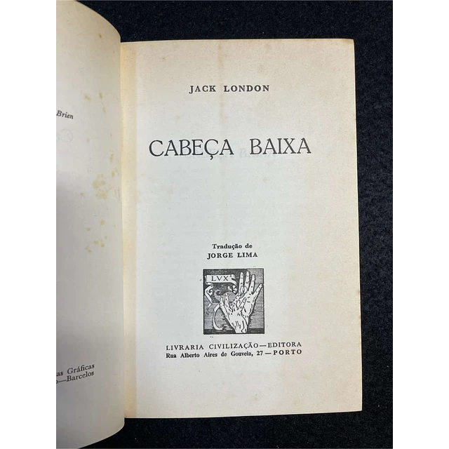 Jack London - Cabeça baixa