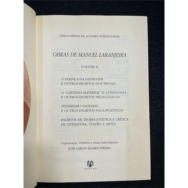 Manuel Laranjeira - Obras de Manuel Laranjeira. Volume II