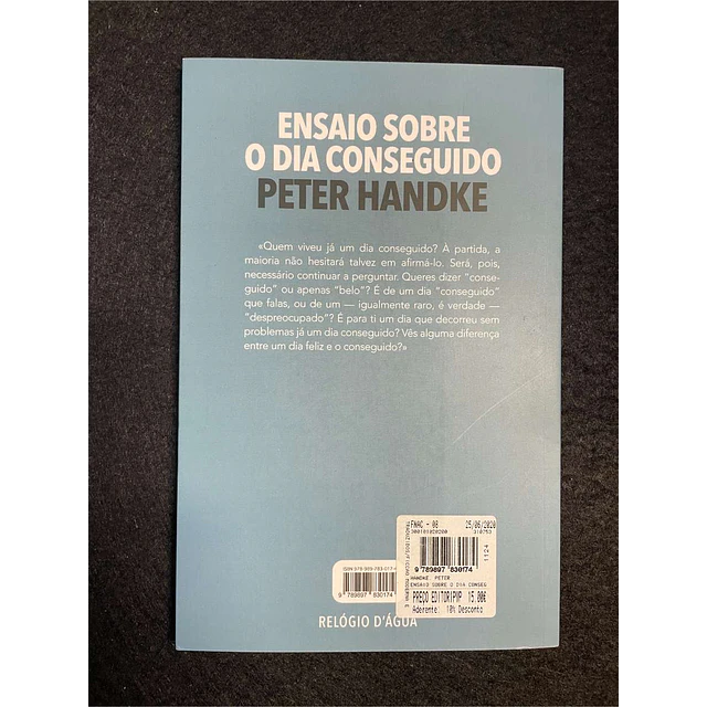 Peter Handke - Ensaio sobre o dia conseguido