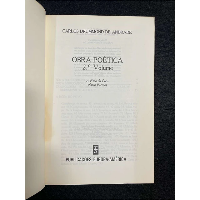Carlos Drummond de Andrade - Obra poética. 2º volume