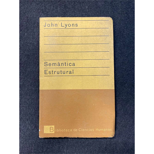 John Lyons - Semântica Estrutural 