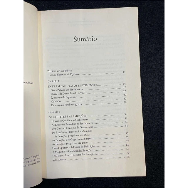 António Damásio - Ao encontro de Espinosa: As emoções sociais e a neurologia do sentir