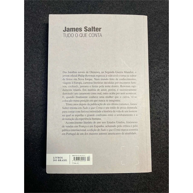 James Salter - Tudo o que conta