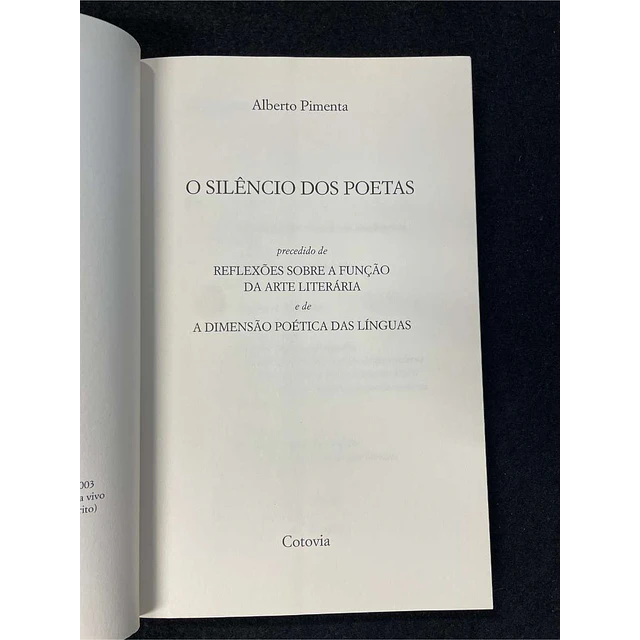 Alberto Pimenta - O silêncio dos poetas