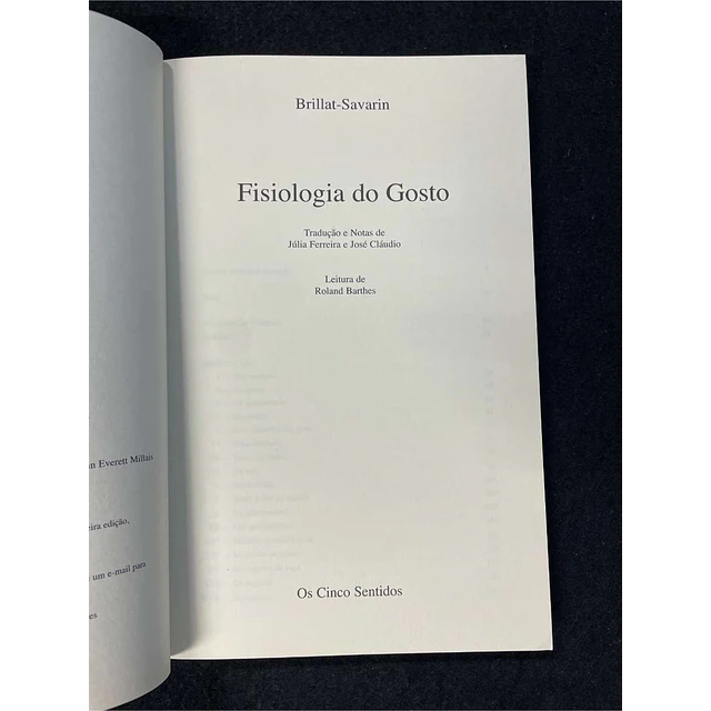 Brillat-Savarin - Fisiologia do gosto