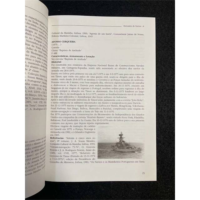 Adelino Rodrigues da Costa - Dicionário de navios & relação de efemérides