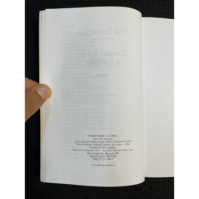 José Saramago - Ensaio sobre a lucidez  