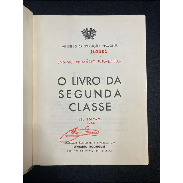 O livro da segunda classe