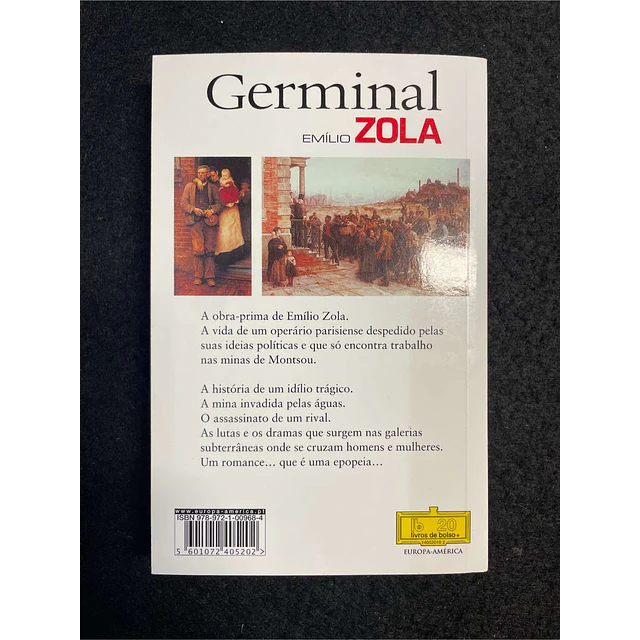 Emílio Zola - Germinal. LIVRO DE BOLSO