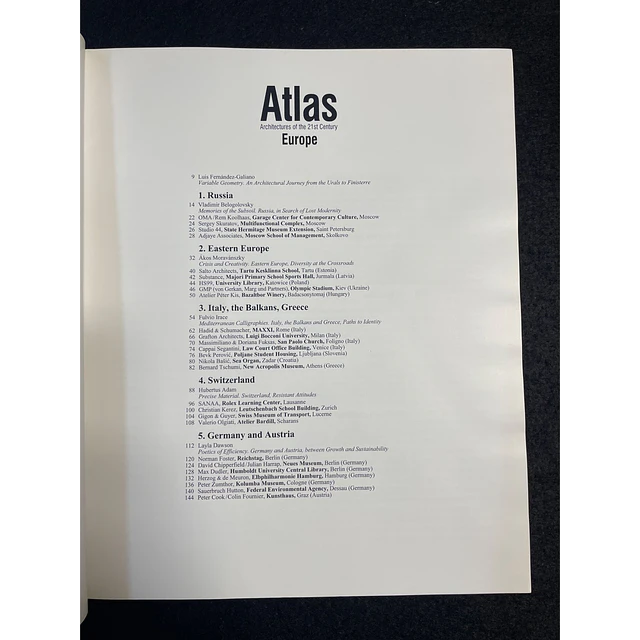 Luis Fernández-Galiano - Atlas Europe: Architectures of the 21st century