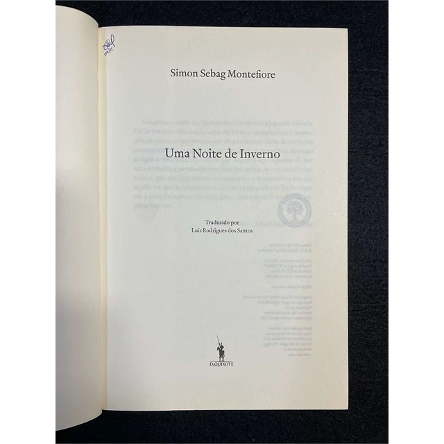 Simon Sebag Montefiore - Uma noite de inverno