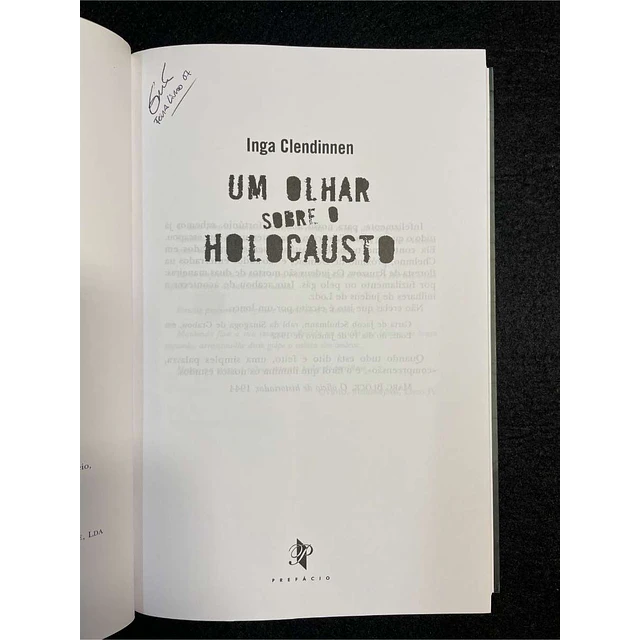 Inga Clendinnen - Um olhar sobre o holocausto
