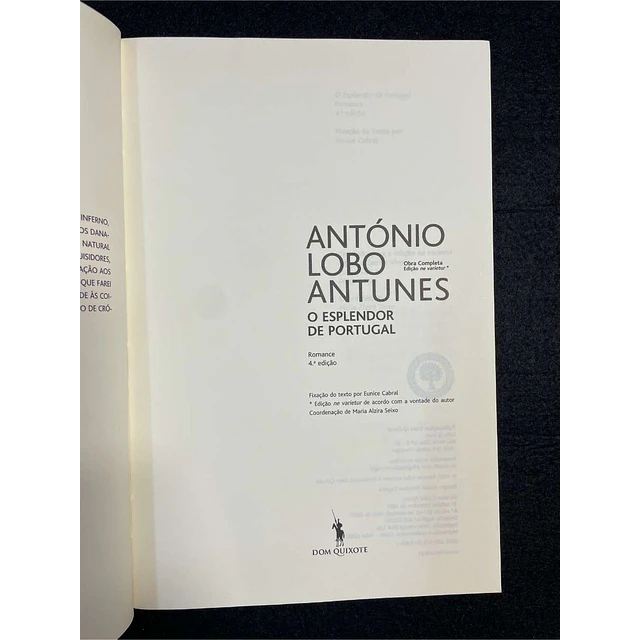 António Lobo Antunes - O esplendor de Portugal