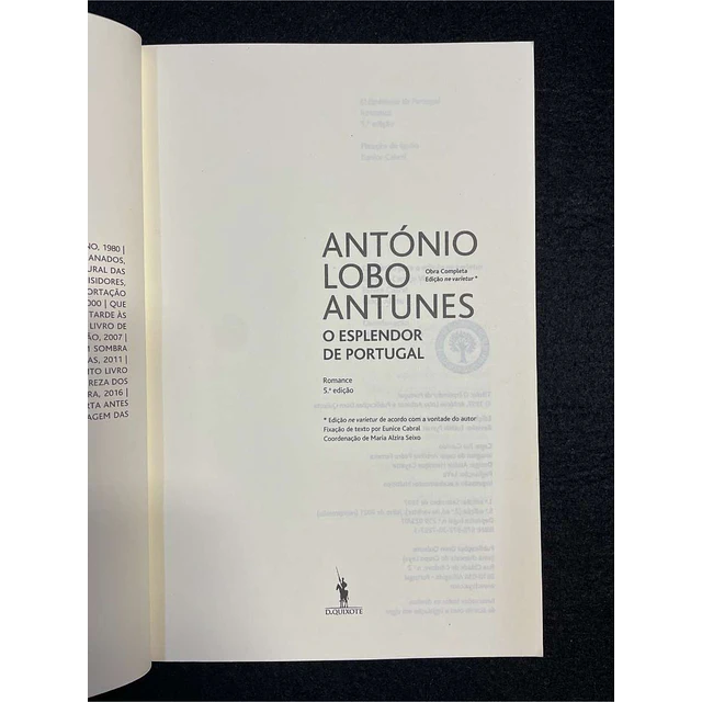 António Lobo Antunes - O esplendor de Portugal