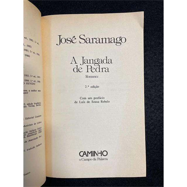 José Saramago - A jangada de pedra 