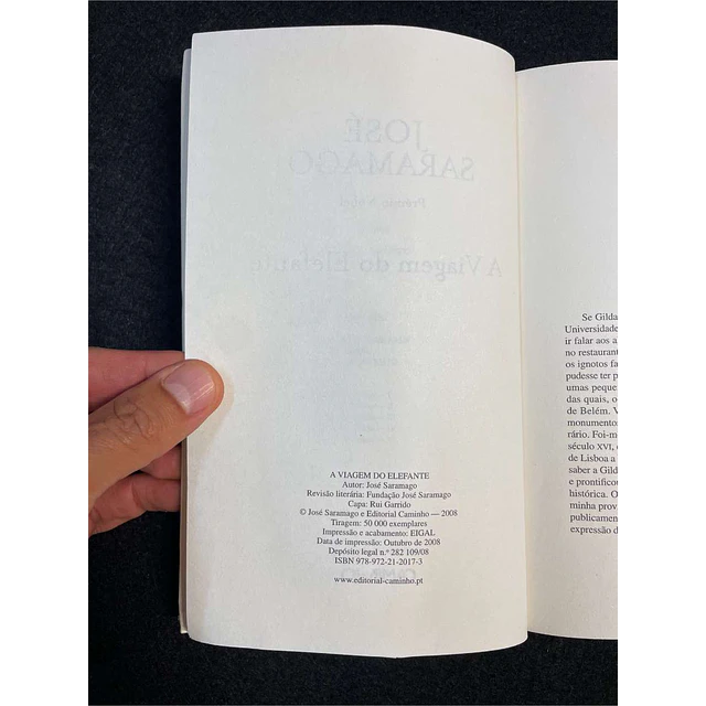 José Saramago - A viagem do elefante