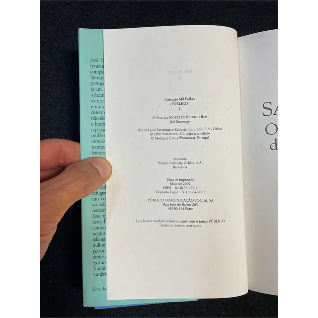 José Saramago - O ano da morte de Ricardo Reis  