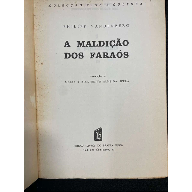 Philipp Vandenberg - A maldição dos faraós