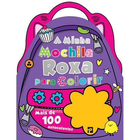 A MINHA MOCHILA ROXA PARA COLORIR