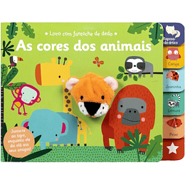 As Cores dos Animais - Livro com Fantoches de Dedo