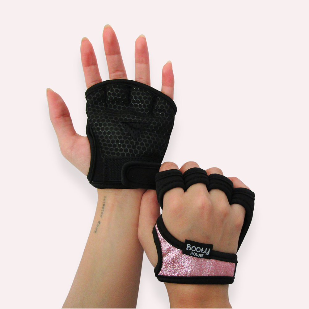 Guantes para pesas para Mujeres Rosa GlitterFit - Protección y Estilo