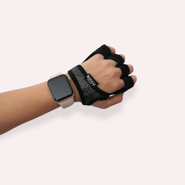 Guantes para Pesas negros con Glitter - Booty Power 7