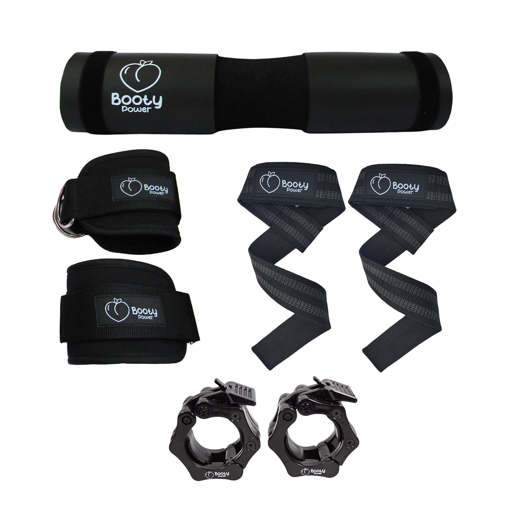 Kit de accesorios de gimnasio GymRat Straps, Tobilleras, Almohadilla y Collarines