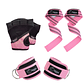 Pack Fit │Guantes Glitter, Tobilleras y Straps Rosa - Miniatura 1