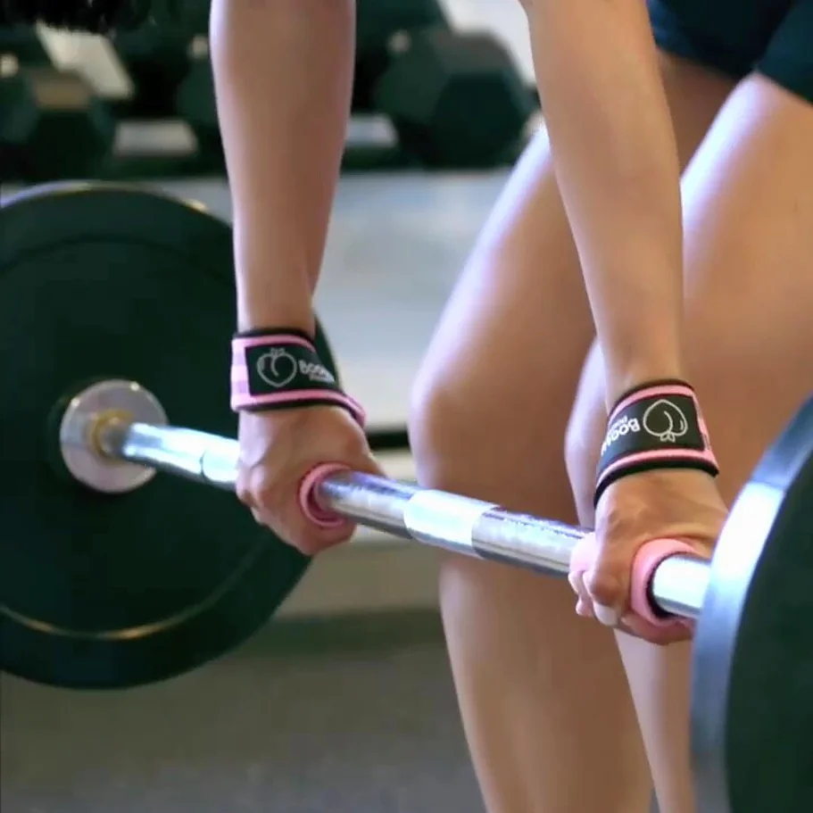 Pack Fit │Guantes Glitter, Tobilleras y Straps Rosa 5