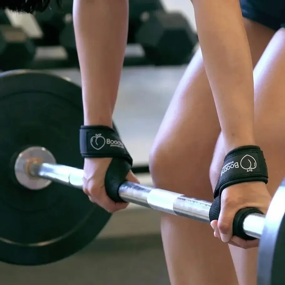 Pack Esenciales Gym│ Almohadilla, Guantes, Tobilleras y Straps Glitter Negro  4