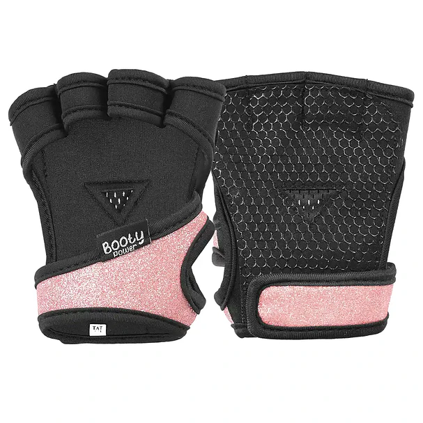 Pack Fit │Guantes Glitter, Tobilleras y Straps Rosa 7